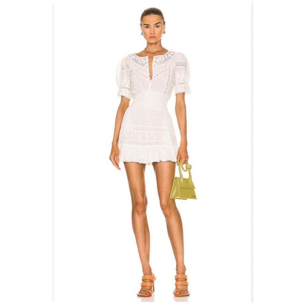 Women's loveshackfancy White Lace Mini Dress S